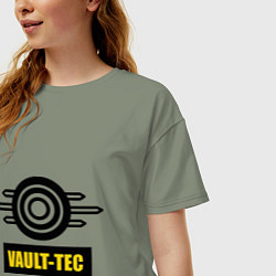 Футболка оверсайз женская Vault-tec, цвет: авокадо — фото 2