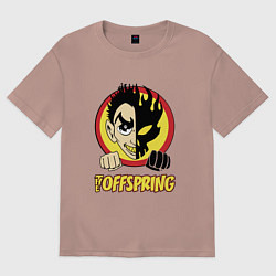 Футболка оверсайз женская The Offspring Boy, цвет: пыльно-розовый