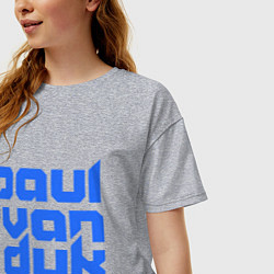 Футболка оверсайз женская Paul van Dyk: Filled, цвет: меланж — фото 2