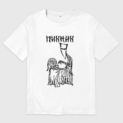Футболка оверсайз женская Пикник, цвет: белый