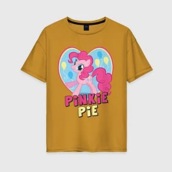 Футболка оверсайз женская Pinkie Pie: in my heart, цвет: горчичный