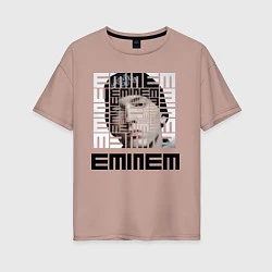 Футболка оверсайз женская Eminem labyrinth, цвет: пыльно-розовый