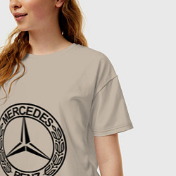 Футболка оверсайз женская Mercedes-Benz, цвет: миндальный — фото 2