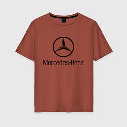 Женская футболка оверсайз Logo Mercedes-Benz