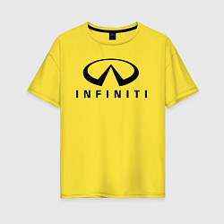 Женская футболка оверсайз Infiniti logo