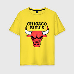 Женская футболка оверсайз Chicago Bulls