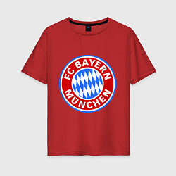 Футболка оверсайз женская Bayern Munchen FC, цвет: красный