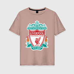 Женская футболка оверсайз Liverpool FC