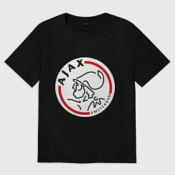 Футболка оверсайз женская Ajax FC, цвет: черный