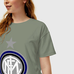 Футболка оверсайз женская Inter FC, цвет: авокадо — фото 2