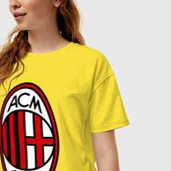 Футболка оверсайз женская Milan ACM, цвет: желтый — фото 2