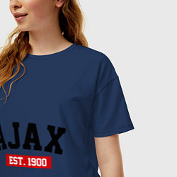 Футболка оверсайз женская FC Ajax Est. 1900, цвет: тёмно-синий — фото 2