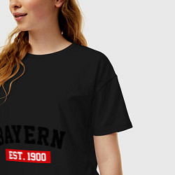 Футболка оверсайз женская FC Bayern Est. 1900, цвет: черный — фото 2