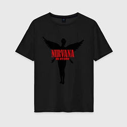 Футболка оверсайз женская Nirvana: In Utero, цвет: черный