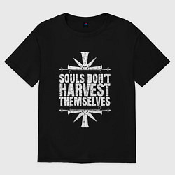 Футболка оверсайз женская Harvest Themselves, цвет: черный