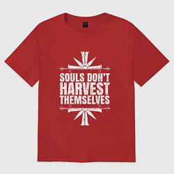 Футболка оверсайз женская Harvest Themselves, цвет: красный