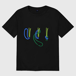 Женская футболка оверсайз Рыболовный узел