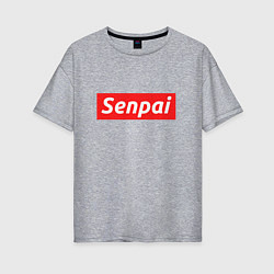 Женская футболка оверсайз Senpai Supreme