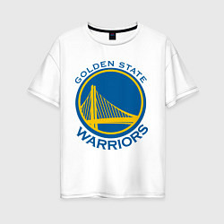 Футболка оверсайз женская Golden state Warriors, цвет: белый