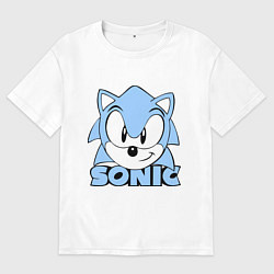 Футболка оверсайз женская Соник, цвет: белый