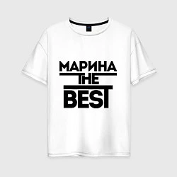 Женская футболка оверсайз Марина the best