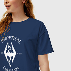 Футболка оверсайз женская TES: Imperial Legion, цвет: тёмно-синий — фото 2