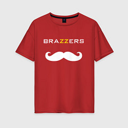 Футболка оверсайз женская Brazzers Mister, цвет: красный