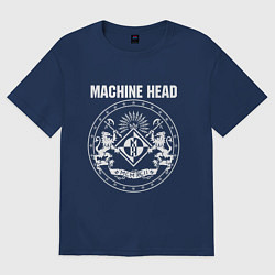 Футболка оверсайз женская Machine Head MCMXCII, цвет: тёмно-синий