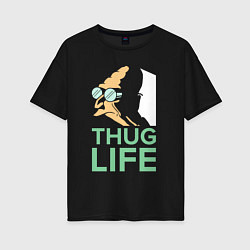 Женская футболка оверсайз Zoidberg: Thug Life