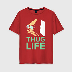 Женская футболка оверсайз Zoidberg: Thug Life