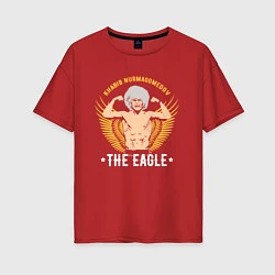 Футболка оверсайз женская Khabib: The Eagle, цвет: красный