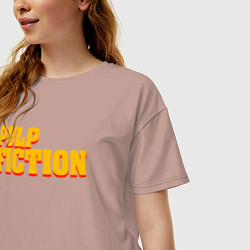 Футболка оверсайз женская Pulp Fiction, цвет: пыльно-розовый — фото 2