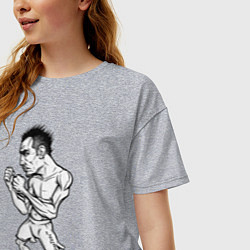 Футболка оверсайз женская Tony Ferguson art, цвет: меланж — фото 2