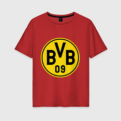 Футболка оверсайз женская BVB 09, цвет: красный