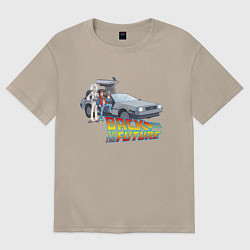Футболка оверсайз женская Back to the future, цвет: миндальный