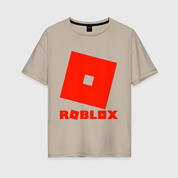 Женская футболка оверсайз Roblox Logo