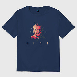 Футболка оверсайз женская Stan Lee The Hero, цвет: тёмно-синий