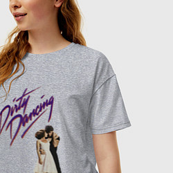Футболка оверсайз женская Dirty Dancing, цвет: меланж — фото 2