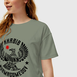 Футболка оверсайз женская Хабиб Нурмагомедов, цвет: авокадо — фото 2