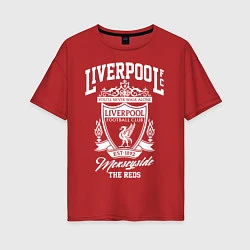 Футболка оверсайз женская Liverpool: Est 1892, цвет: красный