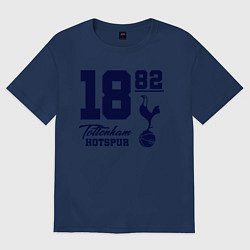 Футболка оверсайз женская FC Tottenham 1882, цвет: тёмно-синий