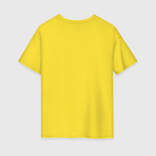 Женская футболка оверсайз Triangle Visual Illusion / Желтый – фото 2