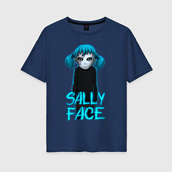 Футболка оверсайз женская Sally Face, цвет: тёмно-синий