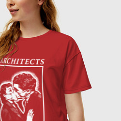 Футболка оверсайз женская Architects: Love, цвет: красный — фото 2