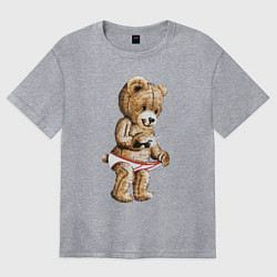 Футболка оверсайз женская Nasty Bear, цвет: меланж