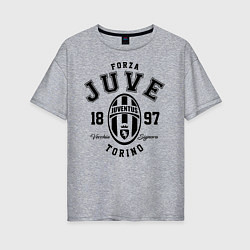 Футболка оверсайз женская Forza Juve 1897: Torino, цвет: меланж