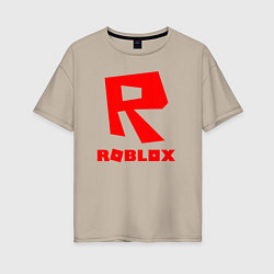 Футболка оверсайз женская ROBLOX, цвет: миндальный