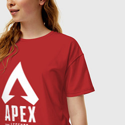 Футболка оверсайз женская Apex Legends, цвет: красный — фото 2