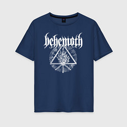 Футболка оверсайз женская Behemoth, цвет: тёмно-синий