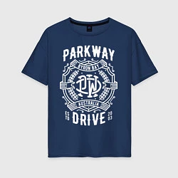Футболка оверсайз женская Parkway Drive: Australia, цвет: тёмно-синий
